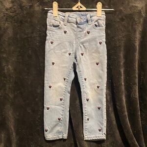 Toddler Girl size 4T Embroidered Minnie Mouse Denim Jeans